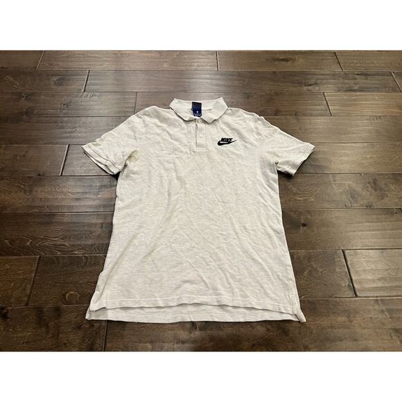 Nike Mens Sportswear Light Gray Polo Short Sleeve Shirt Size M MEDIUM 909746-051 - Picture 2 of 9